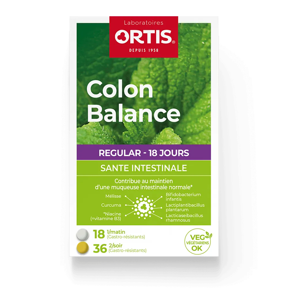 Colon Balance Regular - Côlon, ballonnements, gaz intestinaux - Laboratoires ORTIS