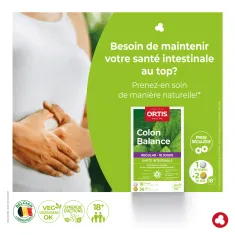 Colon Balance Regular - Côlon, ballonnements, gaz intestinaux - Laboratoires ORTIS