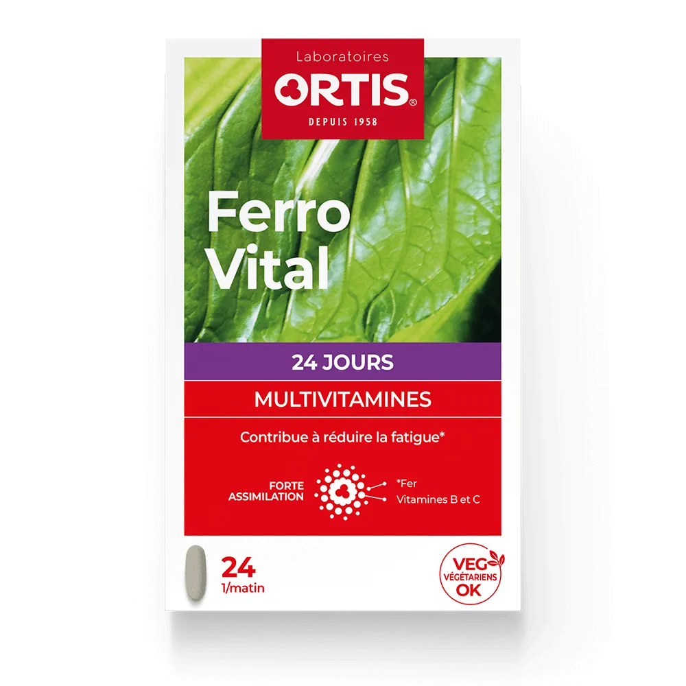 Ferro Vital - Vitamines et minéraux - Laboratoires ORTIS