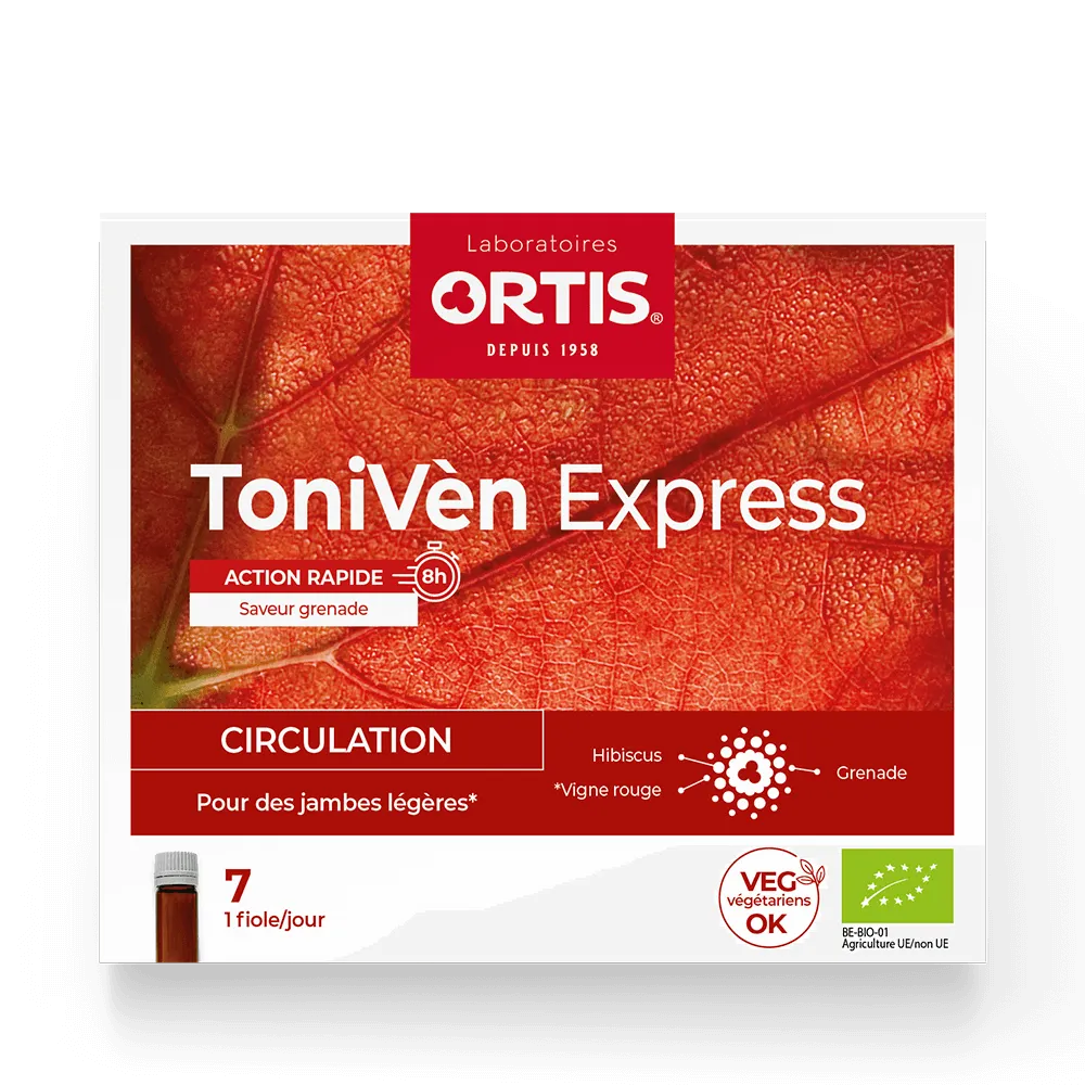 ToniVèn Express - Circulation - Jambes lourdes - Laboratoires ORTIS