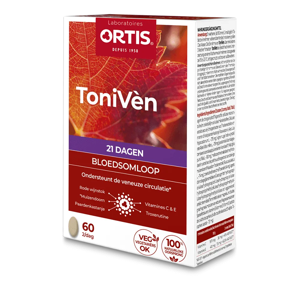 ToniVèn - bloedsomloop - zware benen - Laboratoires ORTIS