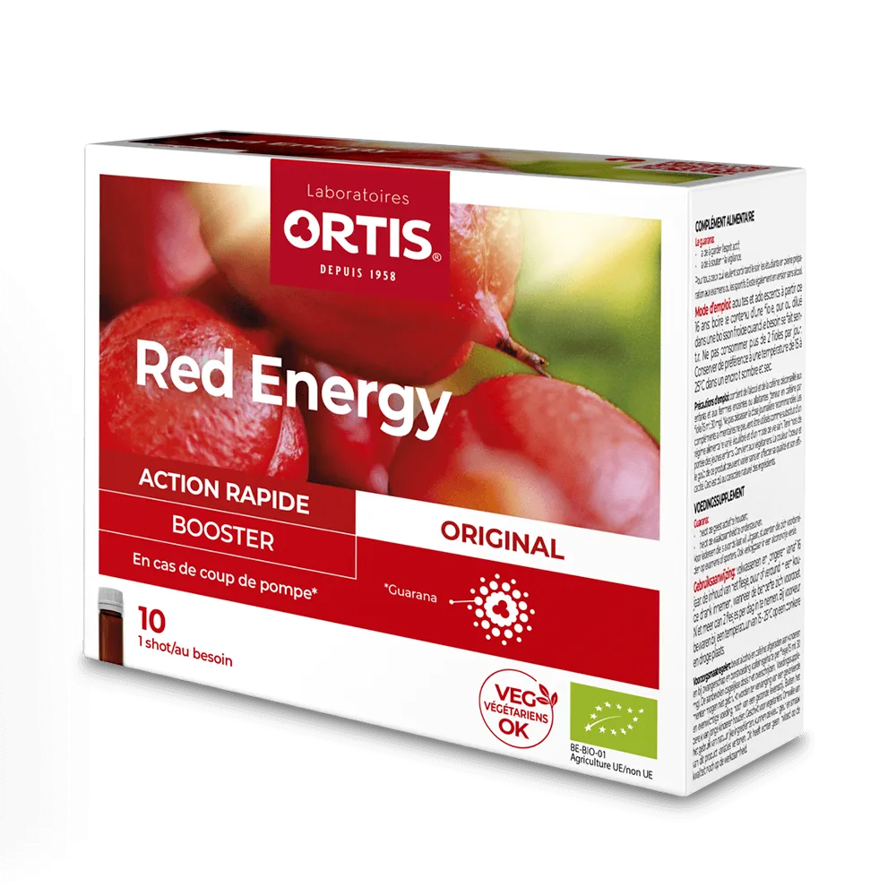 Red Energy avec alcool - Fatigue - Energie - Laboratoires ORTIS