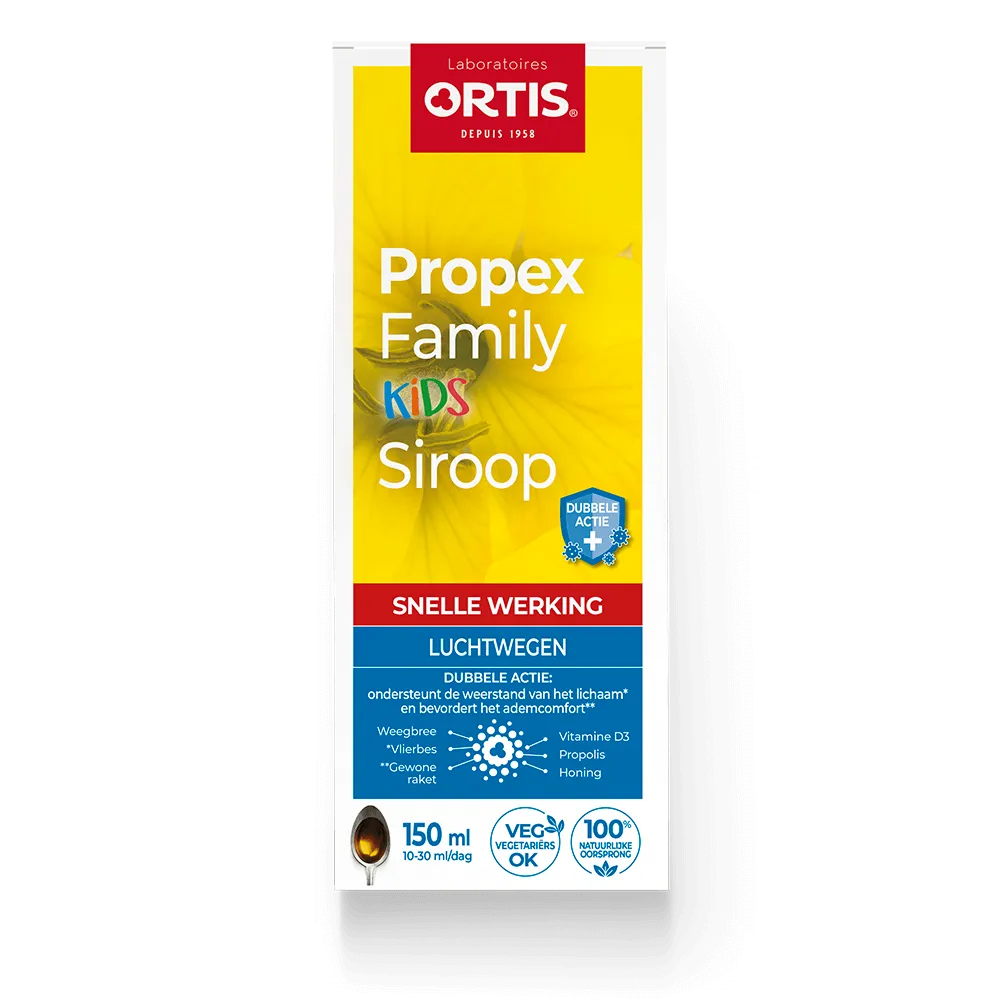 Propex Family Kids Siroop - Winterkwaaltjes - Verkoudheid - Laboratoires ORTIS