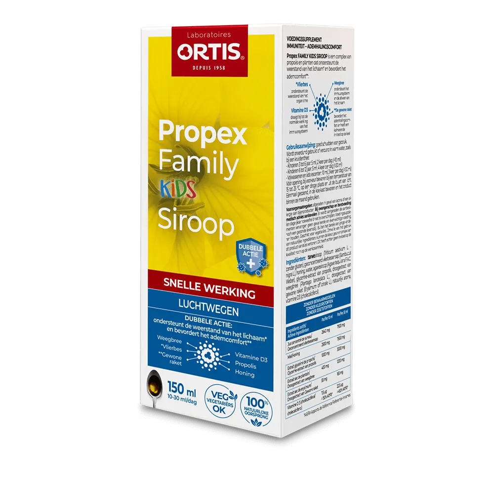 Propex Family Kids Siroop - Winterkwaaltjes - Verkoudheid - Laboratoires ORTIS