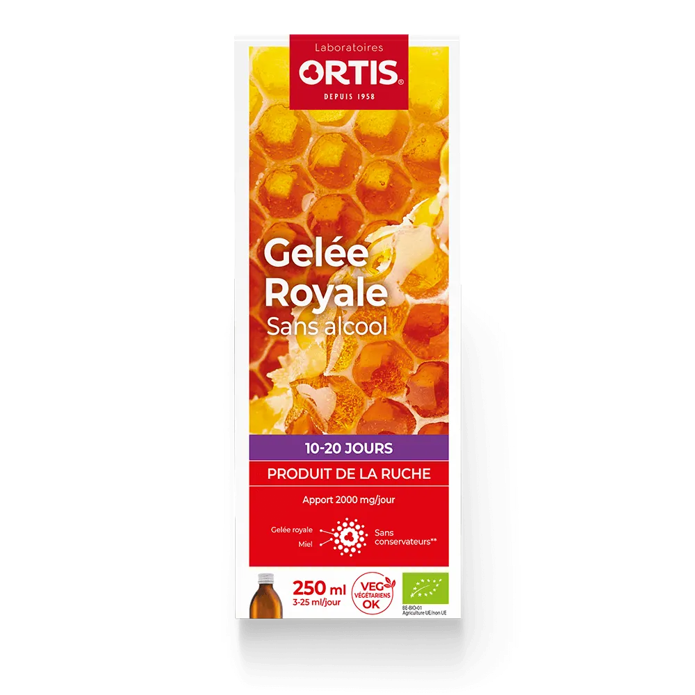 Gelée Royale sans alcool - Produit de la ruche - Laboratoires ORTIS