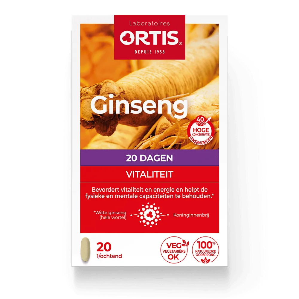 Ginseng tab. - Versterkend - Vitaliteit - Laboratoires ORTIS