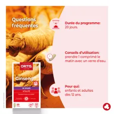 Ginseng comp. - Fortifiant - Vitalité - Laboratoires ORTIS