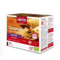 Ginseng fiole - Fortifiant - Vitalité - Laboratoires ORTIS