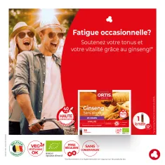 Ginseng fiole - Fortifiant - Vitalité - Laboratoires ORTIS