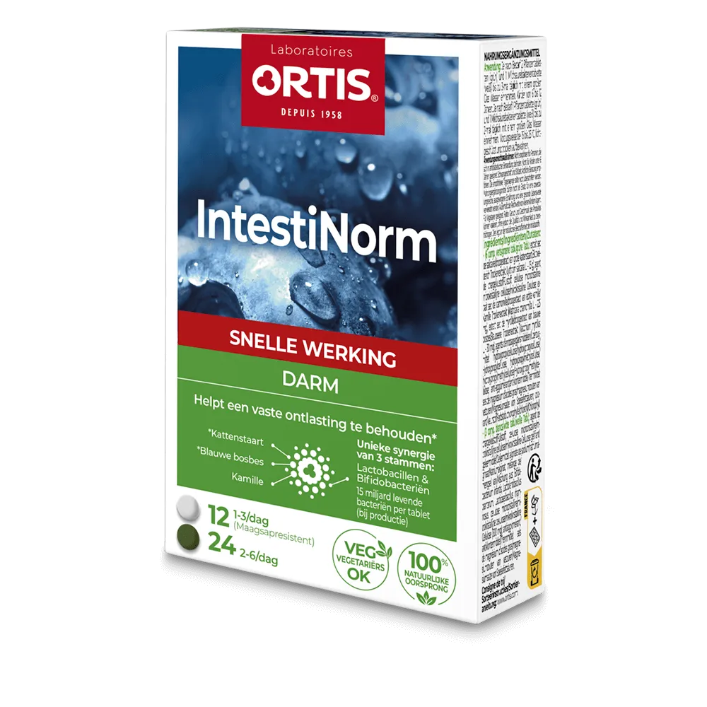 IntestiNorm - Snelle darmtransit - Laboratoires ORTIS