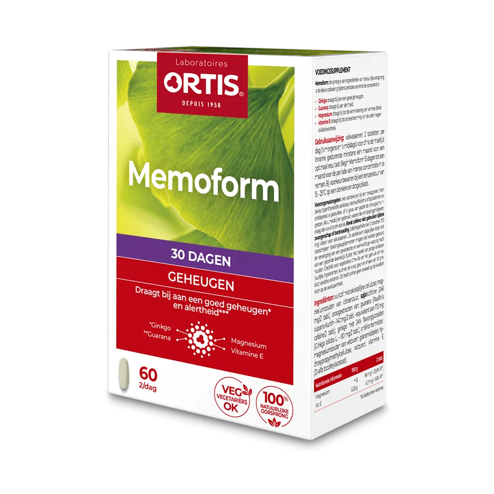 Memoform - geheugen - Concentratie - Laboratoires ORTIS