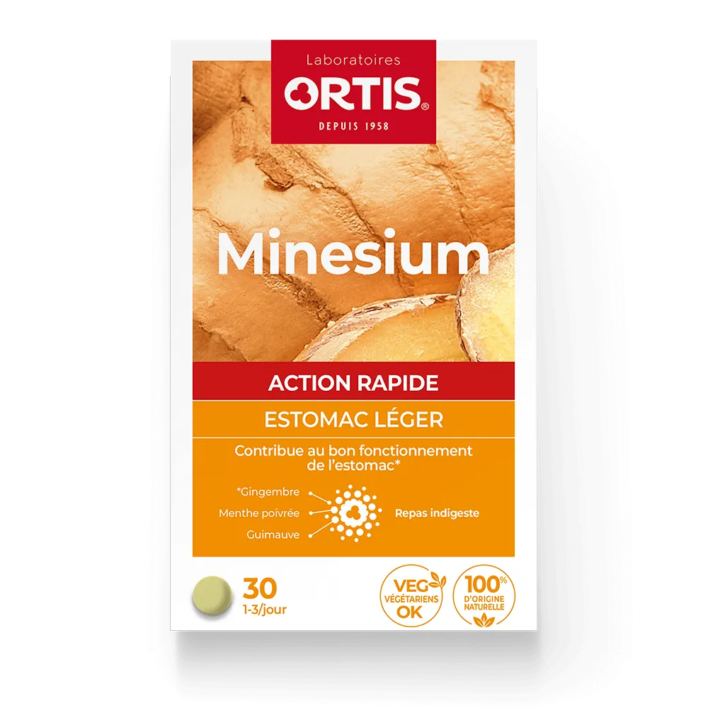 Minesium - Lourdeurs digestives - Laboratoires ORTIS