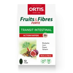 Fruits&Fibres Forte - Transit intestinal trop lent - Laboratoires ORTIS