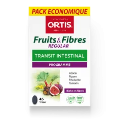 Fruits&Fibres Regular Pack Economique - Plantes et Ingrédients - Laboratoires ORTIS