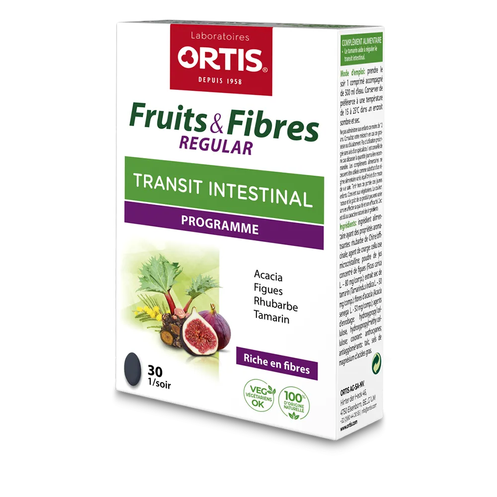 Fruits&Fibres Regular - Transit intestinal trop lent - Laboratoires ORTIS