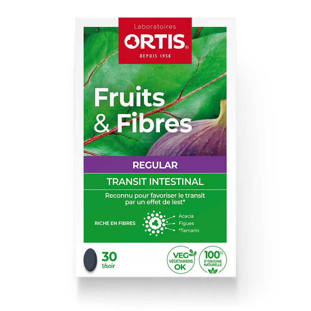 Fruits&Fibres Regular - Transit intestinal trop lent - Laboratoires ORTIS