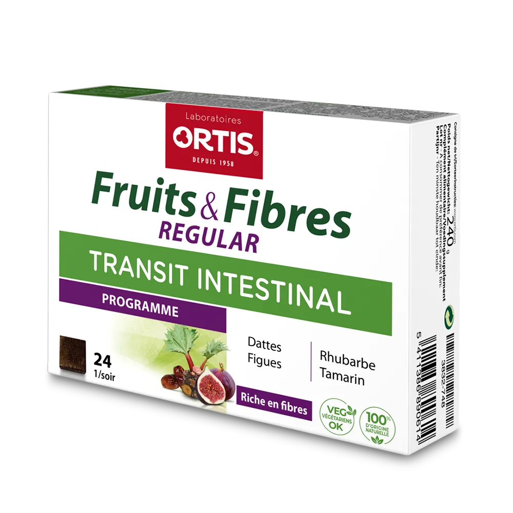 Fruits&Fibres Regular - Transit intestinal trop lent - Laboratoires ORTIS