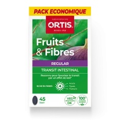 Fruits&Fibres Regular Ecopack - Transit intestinal trop lent - Laboratoires ORTIS