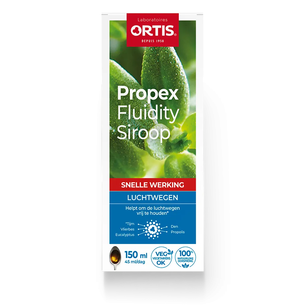 Propex Fluidity Siroop - Winterkwaaltjes - Verkoudheid - Laboratoires ORTIS