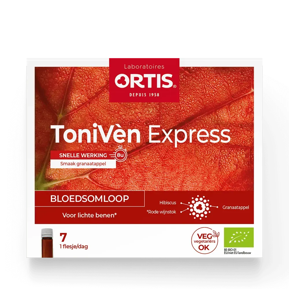 ToniVèn Express - Bloedsomloop - Zware benen - Laboratoires ORTIS