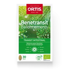 Bénétransit Ballonnement - Transit intestinal trop lent - Laboratoires ORTIS