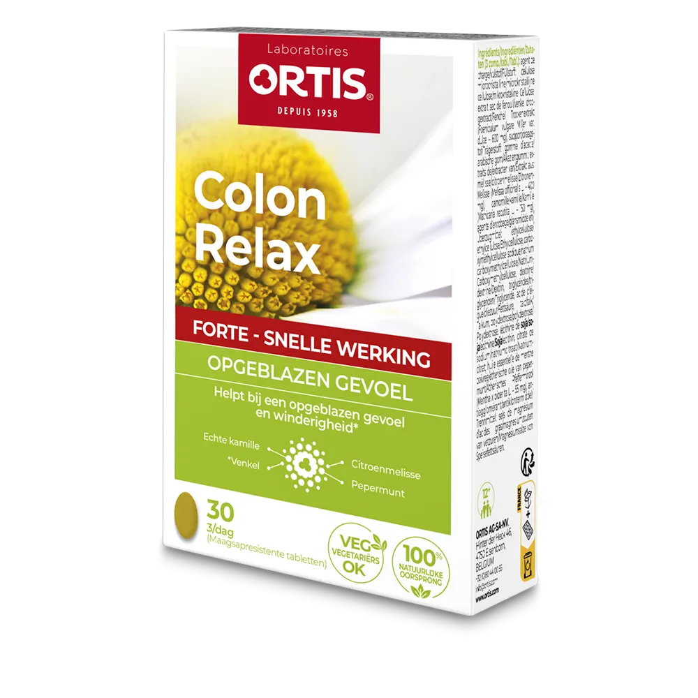 Colon Relax Forte - Opgeblazen gevoel - Laboratoires ORTIS