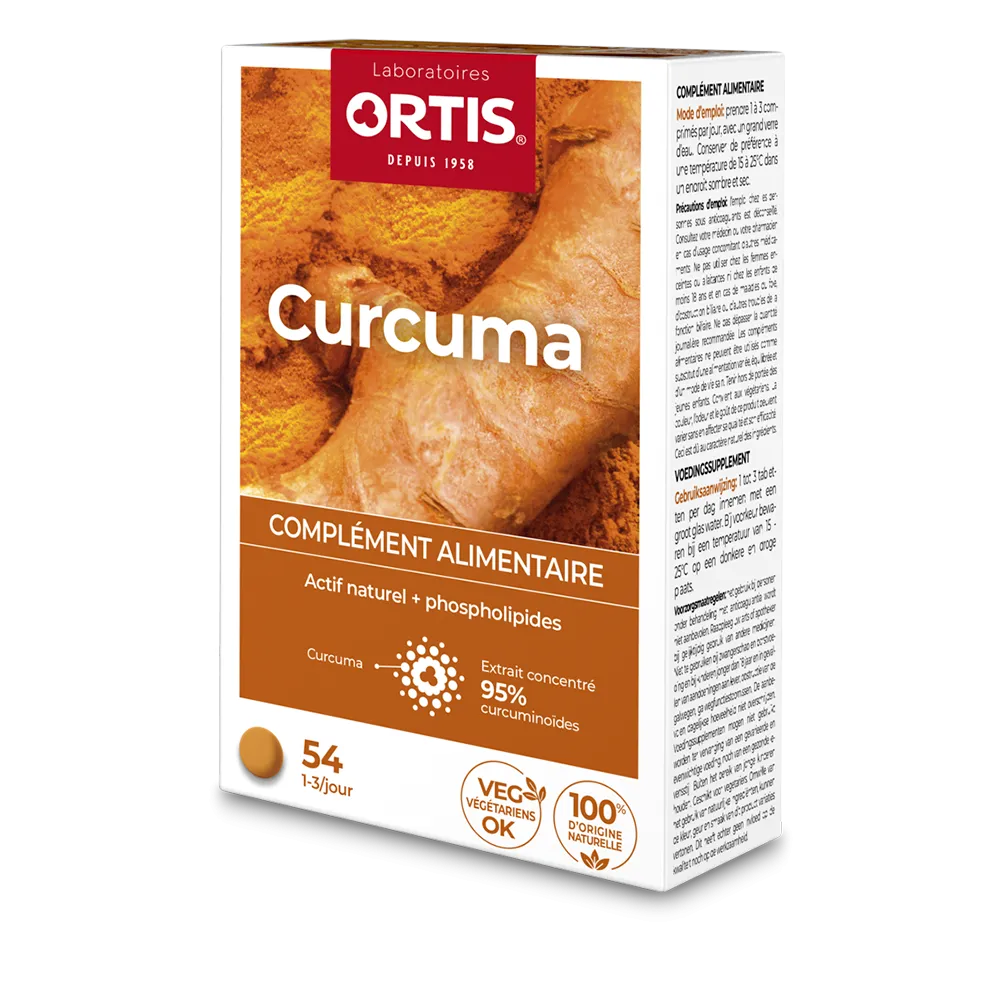 Curcuma - Complément alimentaire - Laboratoires ORTIS