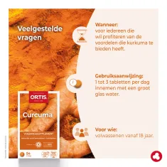 Curcuma - Voedingssupplement - Laboratoires ORTIS