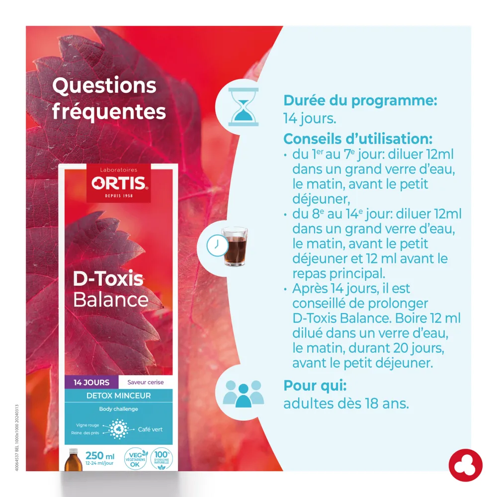 D-Toxis Balance - Perte de poids - Laboratoires ORTIS