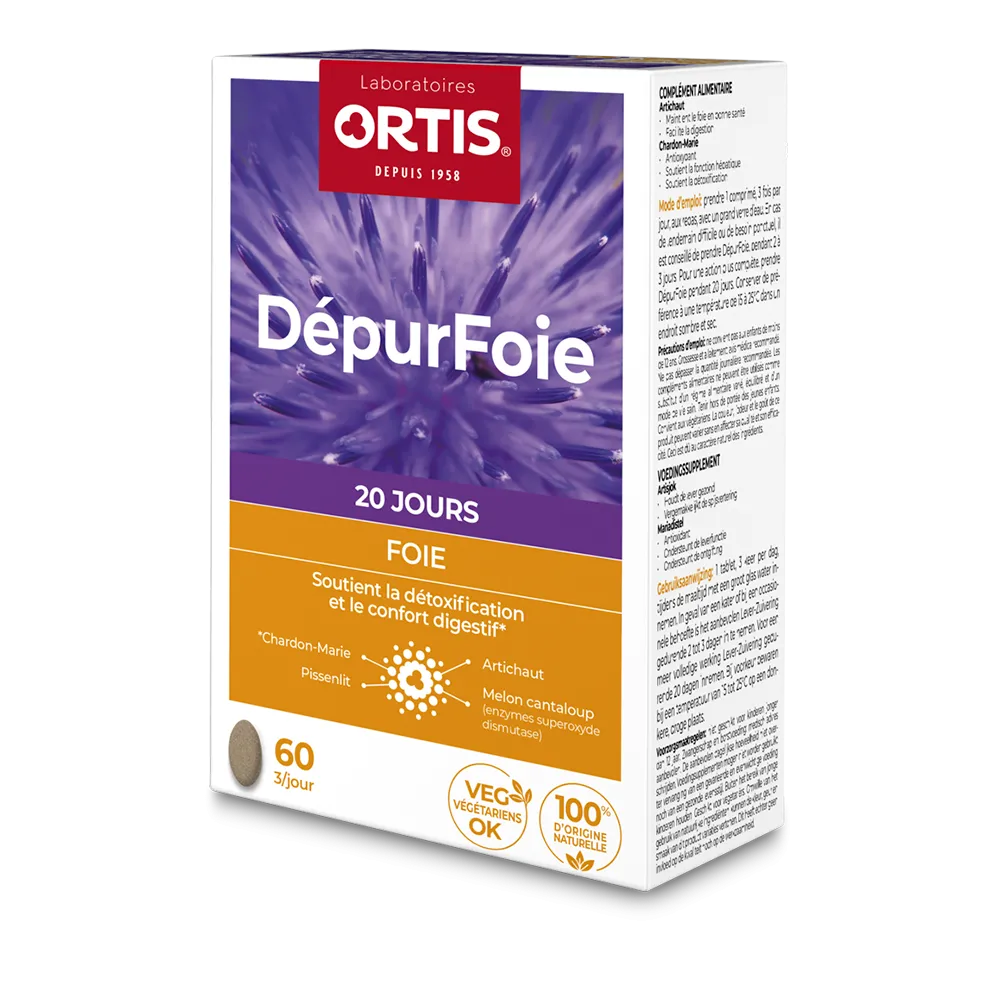 DépurFoie - Excès - Foie surchargé - Laboratoires ORTIS