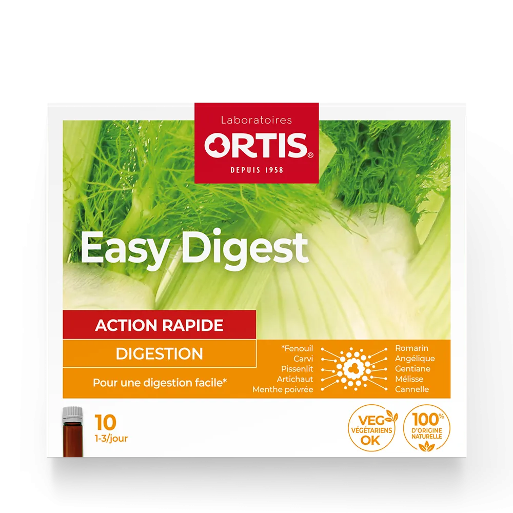 Easy Digest - Excès - Digestion - Laboratoires ORTIS