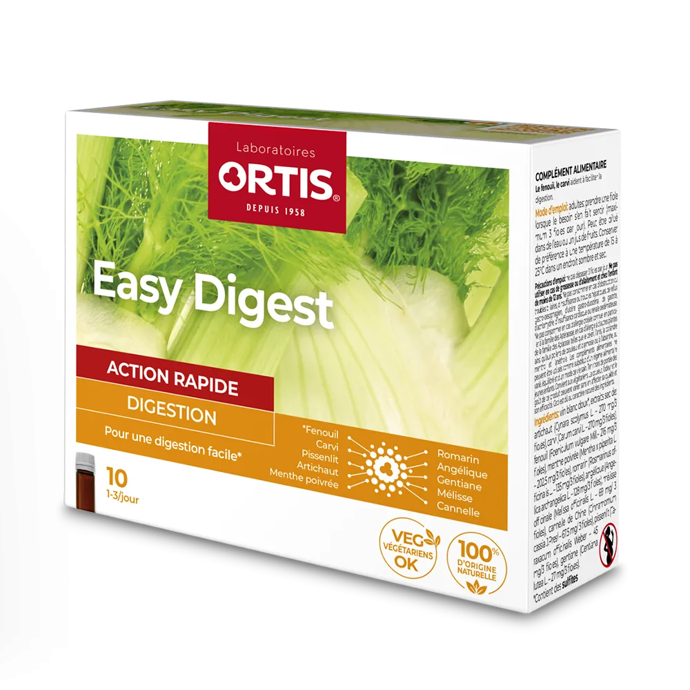 Easy Digest - Excès - Digestion - Laboratoires ORTIS