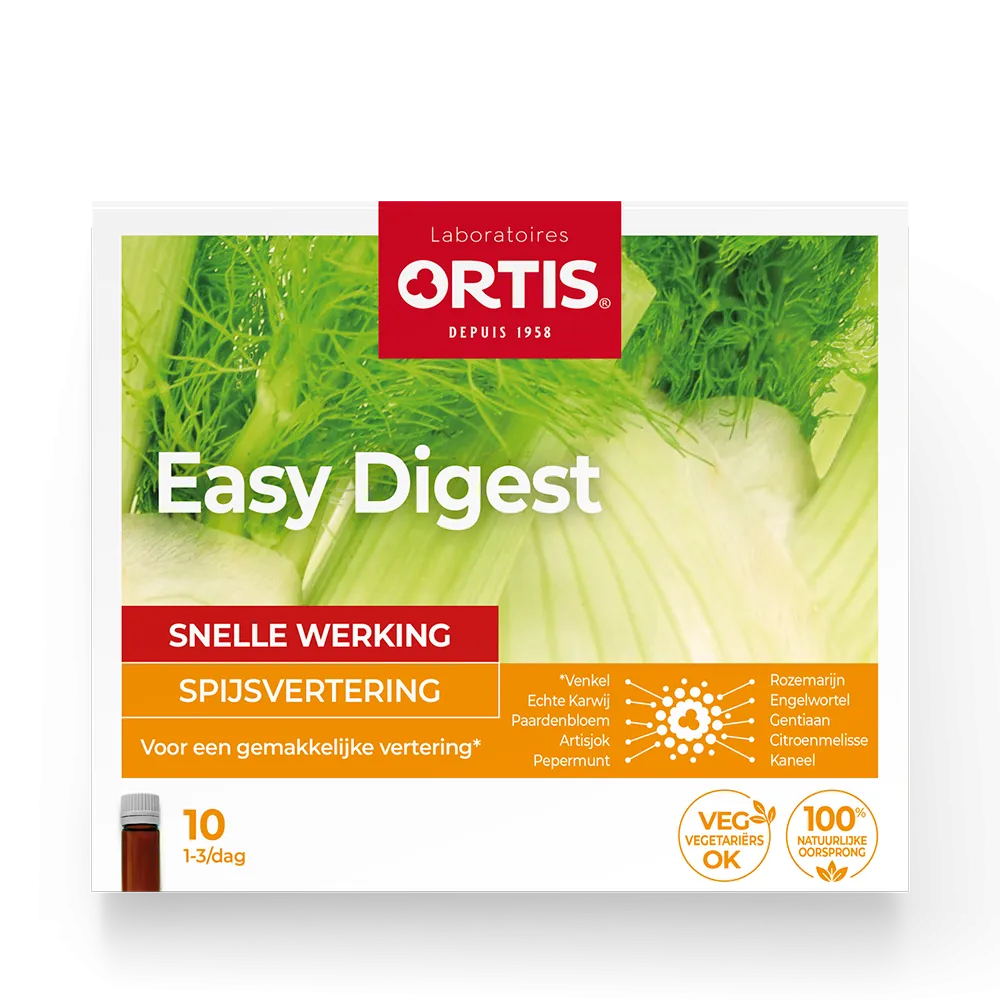 Easy Digest - Overeten - Spijsvertering - Laboratoires ORTIS