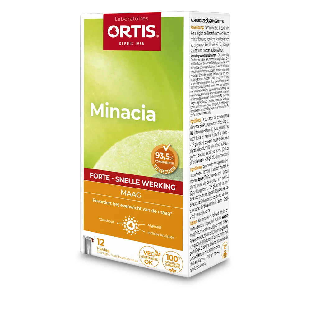 Minacia Forte - Gevoelens van zuurgraad - Laboratoires ORTIS