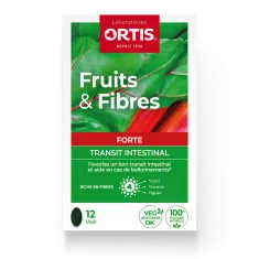 Fruits&Fibres Forte - Transit intestinal trop lent - Laboratoires ORTIS