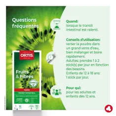 Fruits&Fibres Action Forte- Transit ralenti - Solution forte - Laboratoires ORTIS