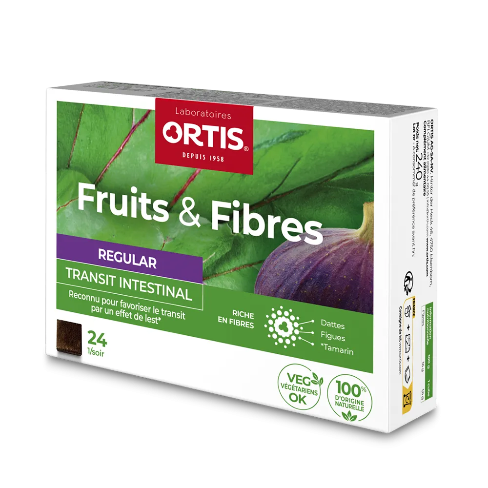 Fruits&Fibres Regular - Transit intestinal trop lent - Laboratoires ORTIS