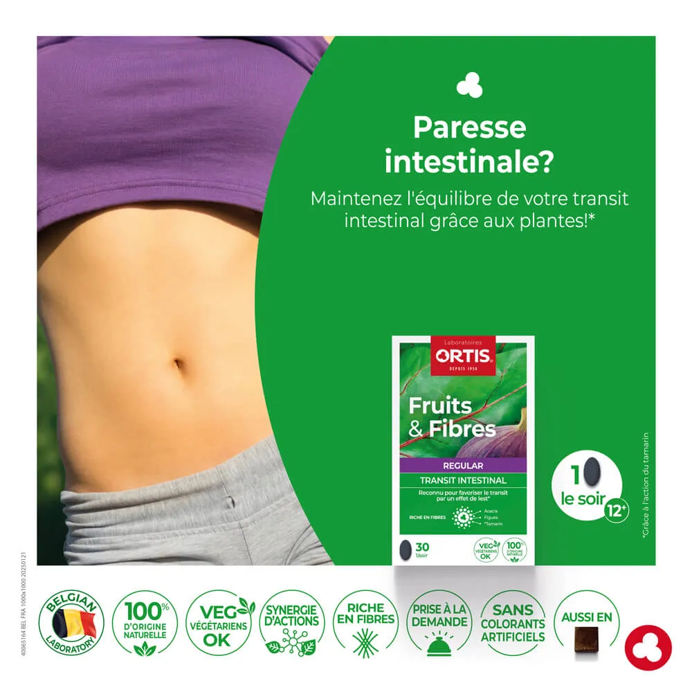 Fruits&Fibres Regular - Transit intestinal trop lent - Laboratoires ORTIS