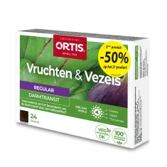 Vruchten&Vezels Regular 50% gratis blokjes - Vertraagde darmtransit - Laboratoires ORTIS