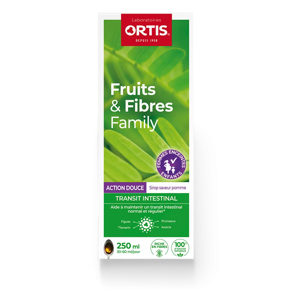 Fruits&Fibres Action Douce - Transit ralenti - Solution douce - Laboratoires ORTIS