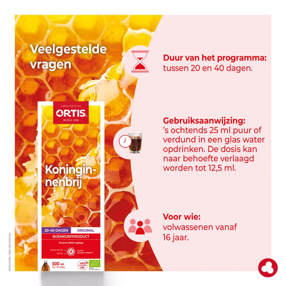 Koninginnenbrij met alcohol - Bijenkorfproducten - Laboratoires ORTIS