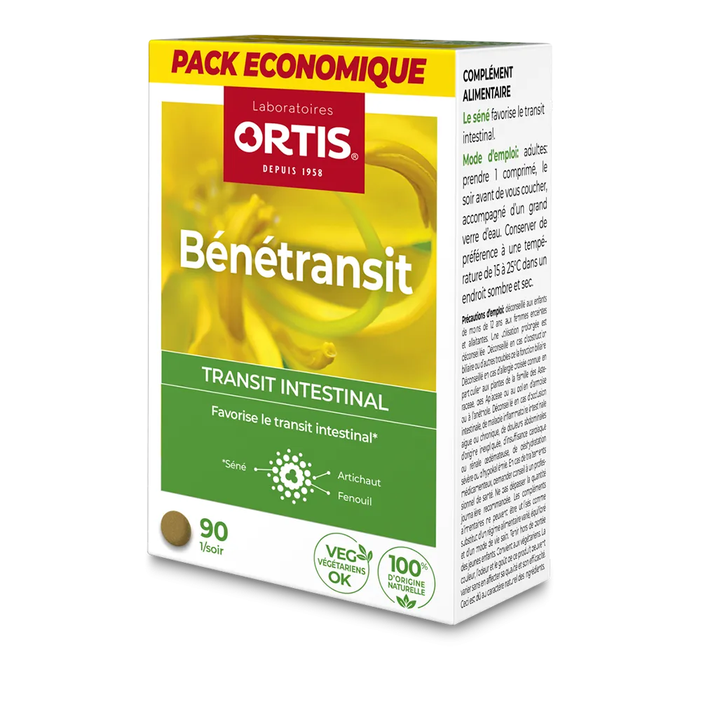Benetransit Ecopack - Transit intestinal trop lent - Laboratoires ORTIS
