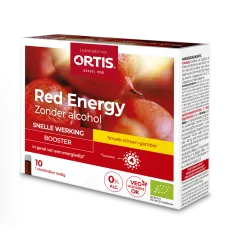 Red Energy zonder alcohol - Energiedip - Laboratoires ORTIS