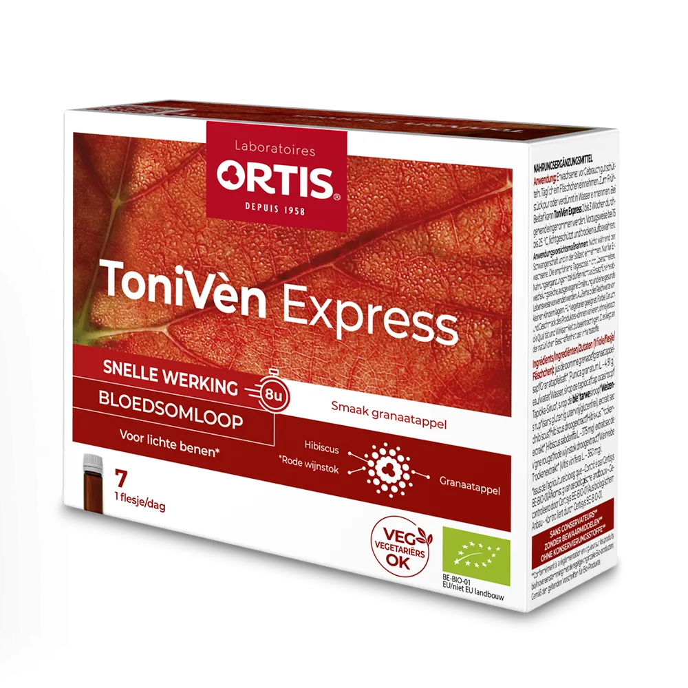 ToniVèn Express - Bloedsomloop - Zware benen - Laboratoires ORTIS