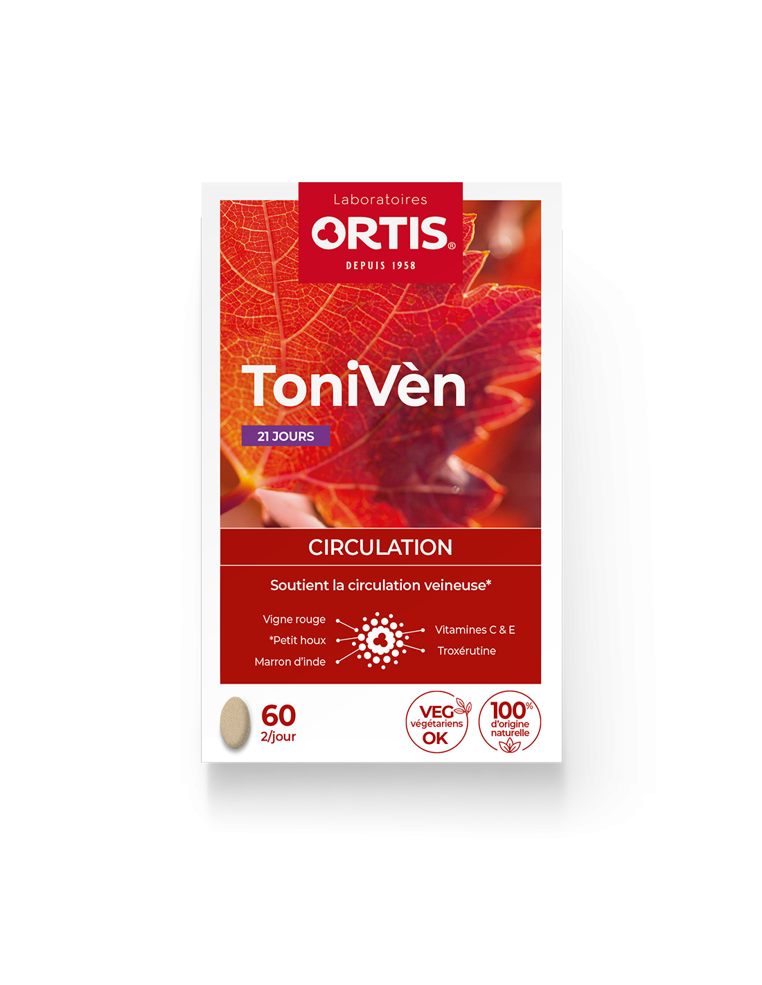 ToniVèn - bloedsomloop - zware benen - Laboratoires ORTIS