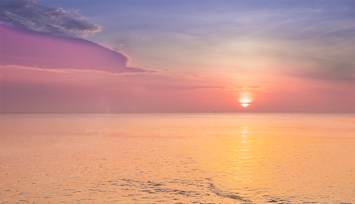 zee - zen zonsondergang